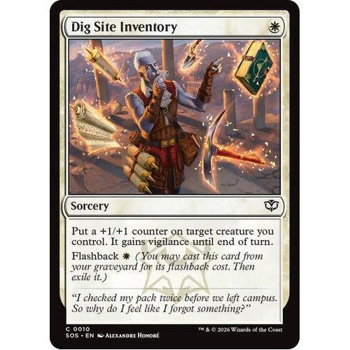 Dig Site Inventory - SOS