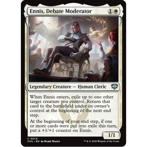 Ennis, Debate Moderator - SOS