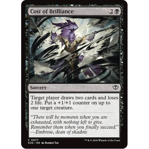 Cost of Brilliance - SOS