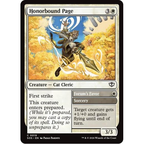 Honorbound Page FOIL - SOS