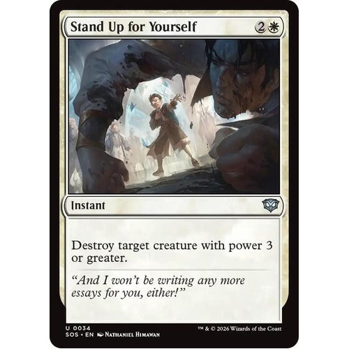Stand Up for Yourself FOIL - SOS