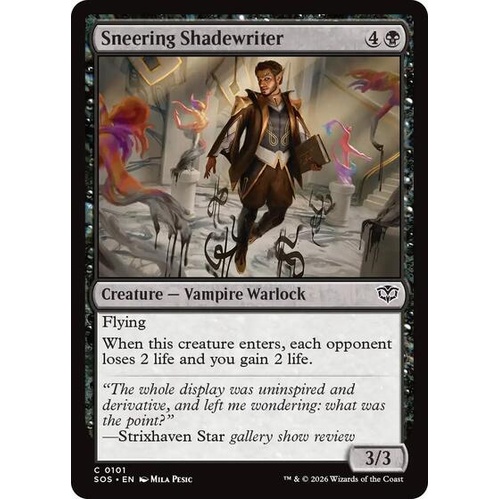 Sneering Shadewriter FOIL - SOS