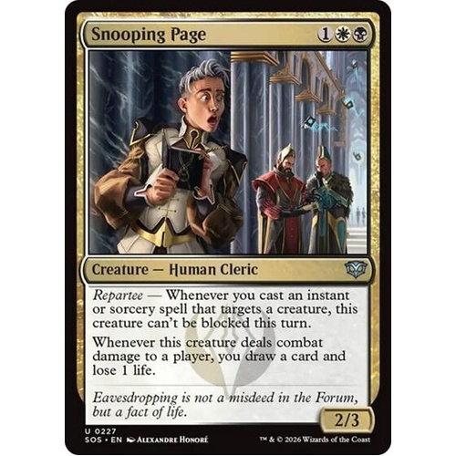 Snooping Page FOIL - SOS