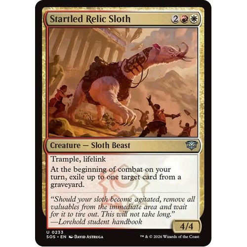 Startled Relic Sloth FOIL - SOS