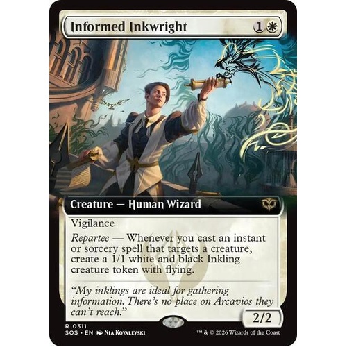Informed Inkwright (Extended Art) FOIL - SOS
