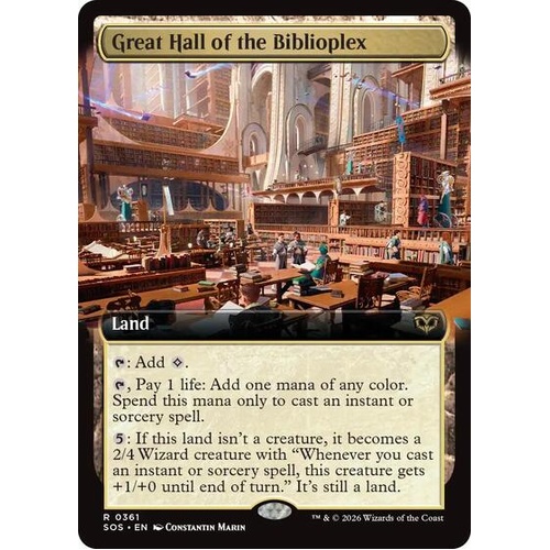 Great Hall of the Biblioplex (Extended Art) FOIL - SOS
