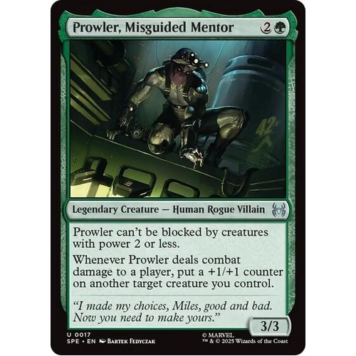 Prowler, Misguided Mentor - SPE