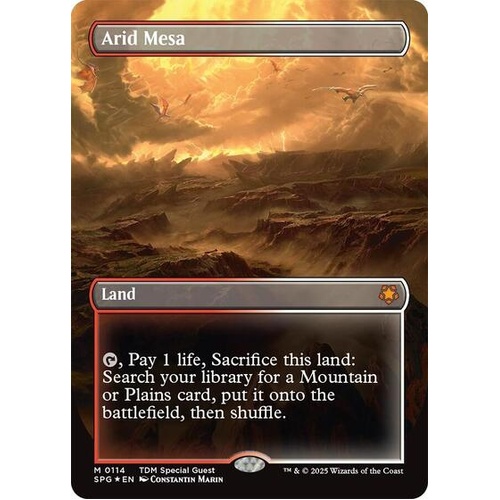 Arid Mesa (Borderless) (Dragonscale Foil) FOIL - SPG