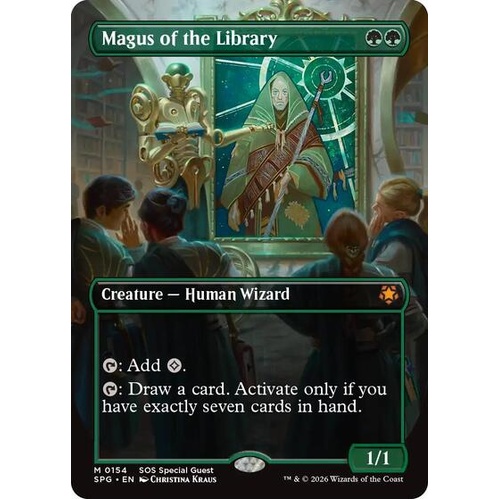 Magus of the Library (Borderless) FOIL - SPG