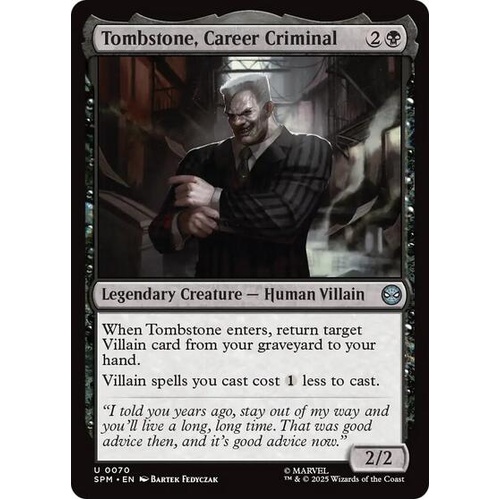 Tombstone, Career Criminal - SPM