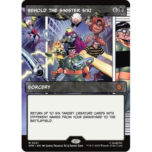 PREORDER Behold the Sinister Six! (Borderless) - SPM