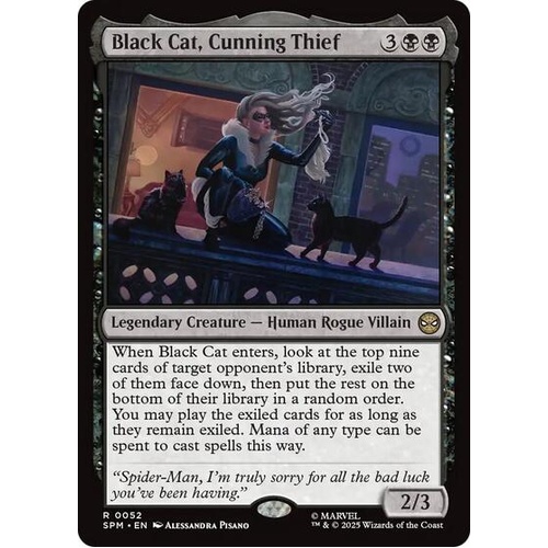 PREORDER Black Cat, Cunning Thief FOIL - SPM