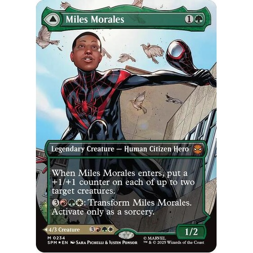 Miles Morales (0234) (Borderless) FOIL - SPM