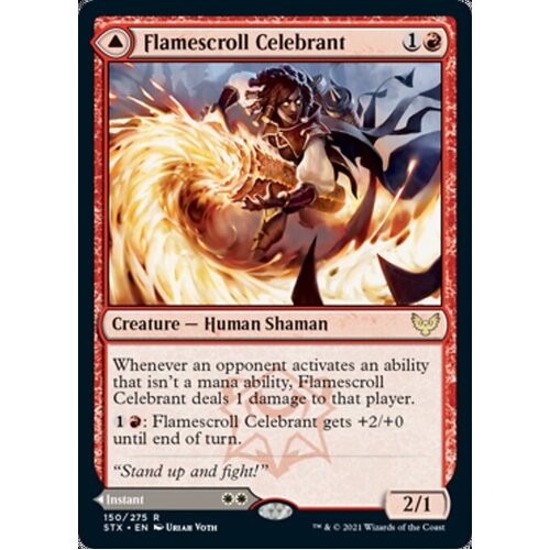 Flamescroll Celebrant // Revel in Silence FOIL - STX
