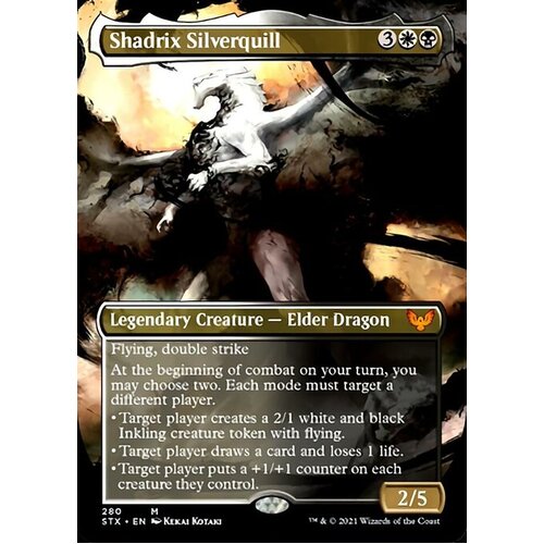 Shadrix Silverquill (Borderless Alternate Art) FOIL - STX