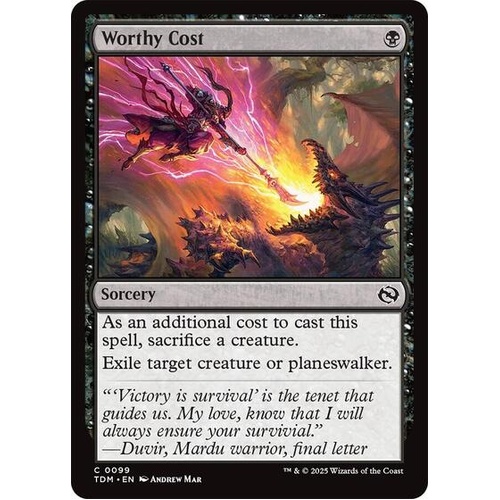 Worthy Cost - TDM