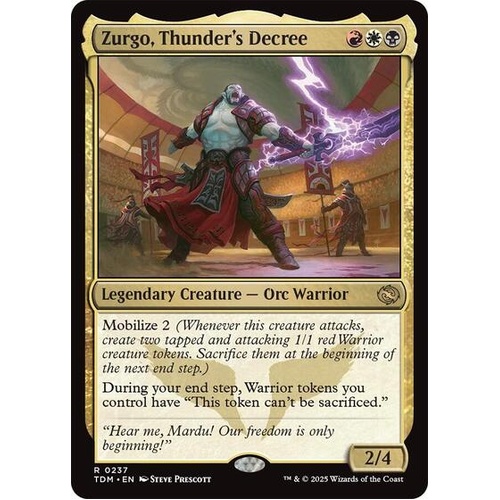 Zurgo, Thunder's Decree FOIL - TDM