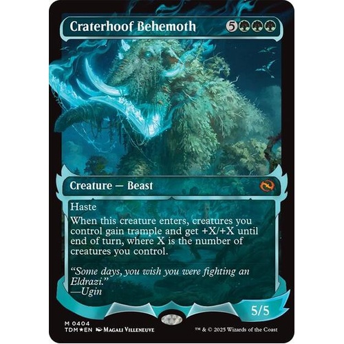 Craterhoof Behemoth (Showcase) FOIL - TDM