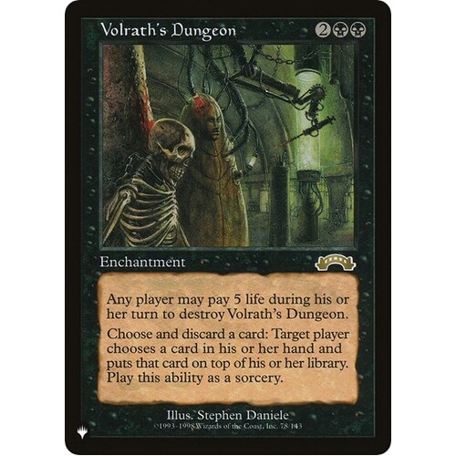 Volrath's Dungeon - LIST