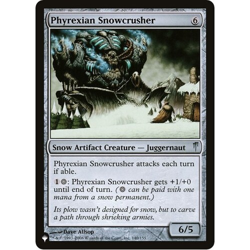 Phyrexian Snowcrusher - TLP