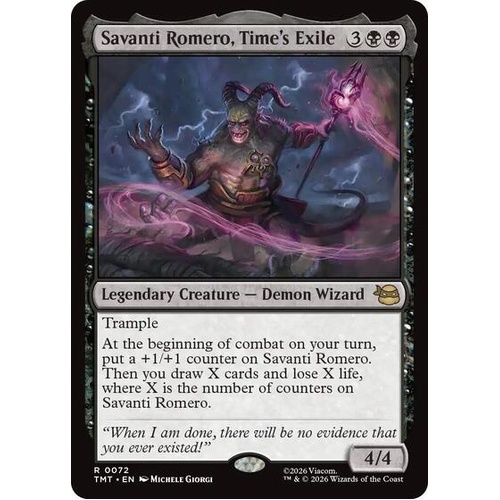 Savanti Romero, Time's Exile - TMT