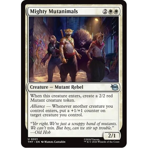 Mighty Mutanimals FOIL - TMT