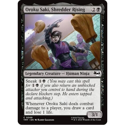 Oroku Saki, Shredder Rising FOIL - TMT