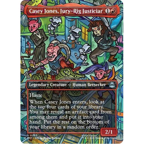Casey Jones, Jury-Rig Justiciar (Borderless) FOIL - TMT