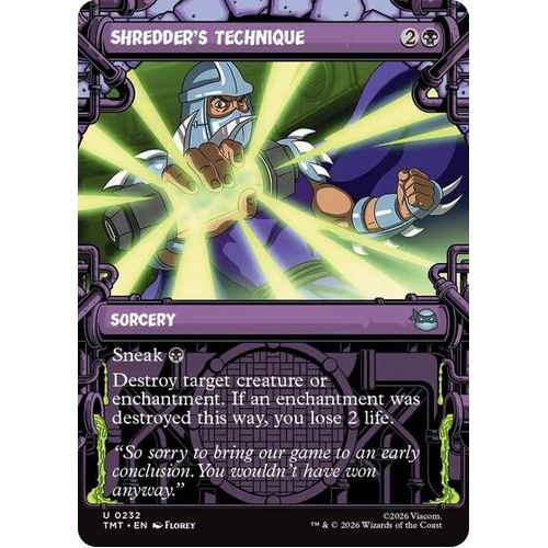 Shredder's Technique (Showcase) FOIL - TMT