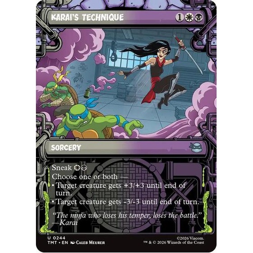 Karai's Technique (Showcase) FOIL - TMT