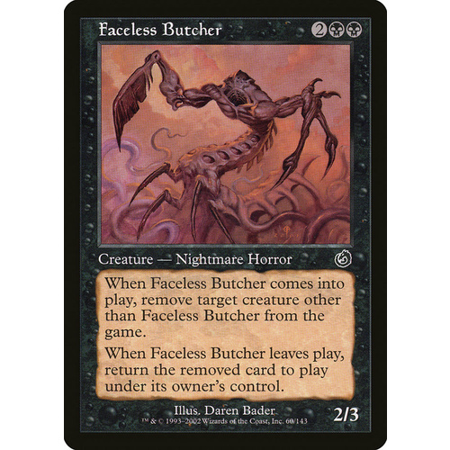 Faceless Butcher FOIL - TOR