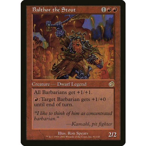 Balthor the Stout FOIL - TOR