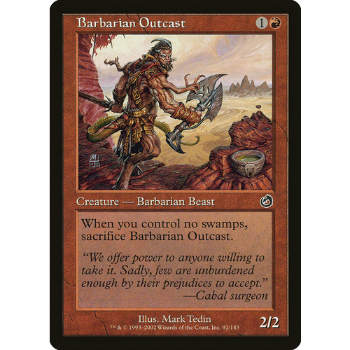 Barbarian Outcast FOIL - TOR