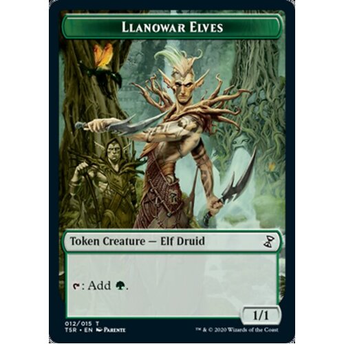 2 x Llanowar Elves Token - TSR