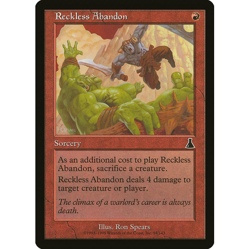 Reckless Abandon - UDS