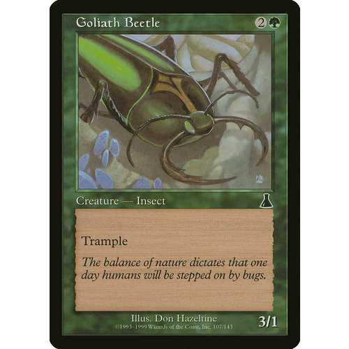 Goliath Beetle FOIL - UDS