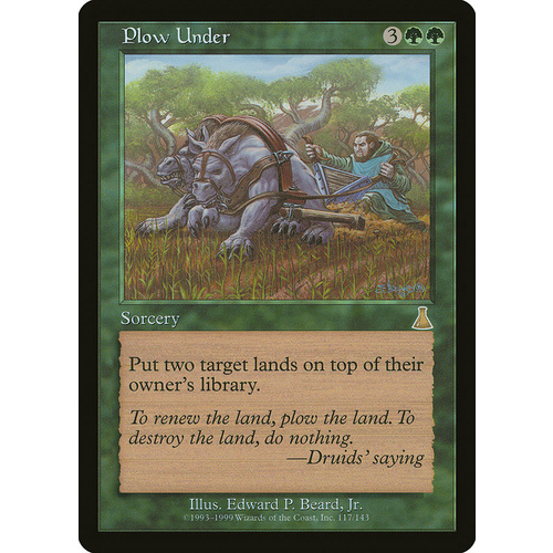 Plow Under FOIL - UDS