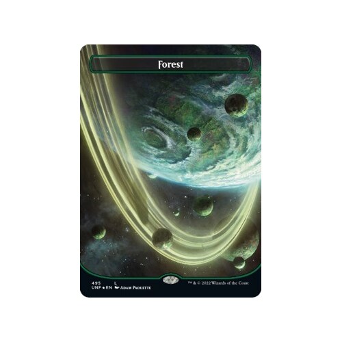 Forest (495) (Borderless) (Galaxy Foil) FOIL - UNF