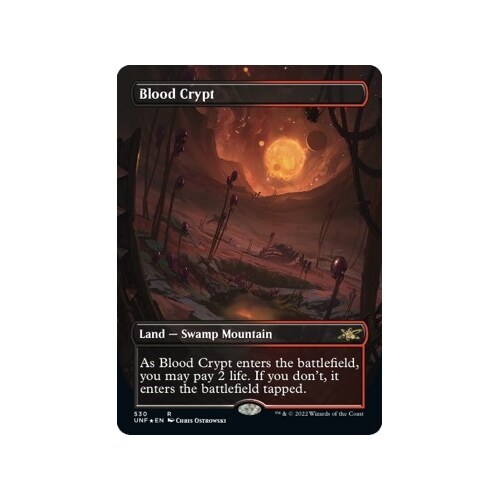 Blood Crypt (Borderless) (Galaxy Foil) FOIL - UNF