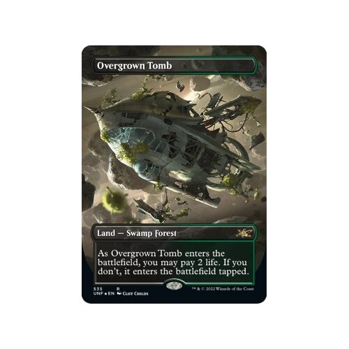 Overgrown Tomb (Borderless) (Galaxy Foil) FOIL - UNF