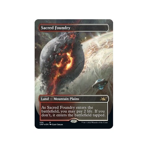 Sacred Foundry (Borderless) (Galaxy Foil) FOIL - UNF
