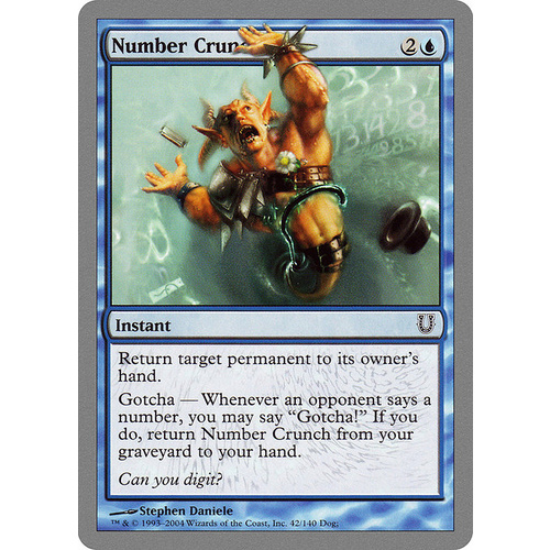 Number Crunch FOIL - UNH
