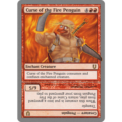 Curse of the Fire Penguin // Curse of the Fire Penguin Creature FOIL - UNH