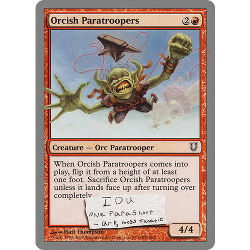 Orcish Paratroopers FOIL - UNH