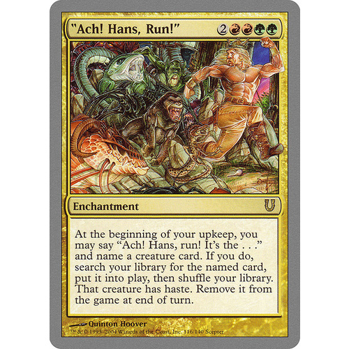 Ach! Hans, Run! FOIL - UNH
