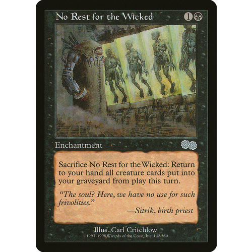 No Rest for the Wicked - USG