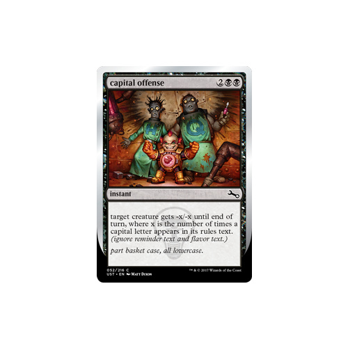 capital offense FOIL - UST