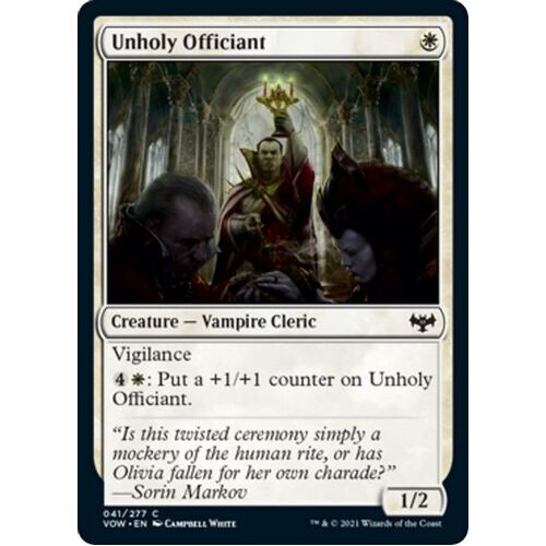 Unholy Officiant - VOW
