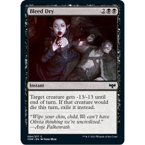 Bleed Dry FOIL - VOW