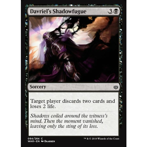 Davriel's Shadowfugue - WAR
